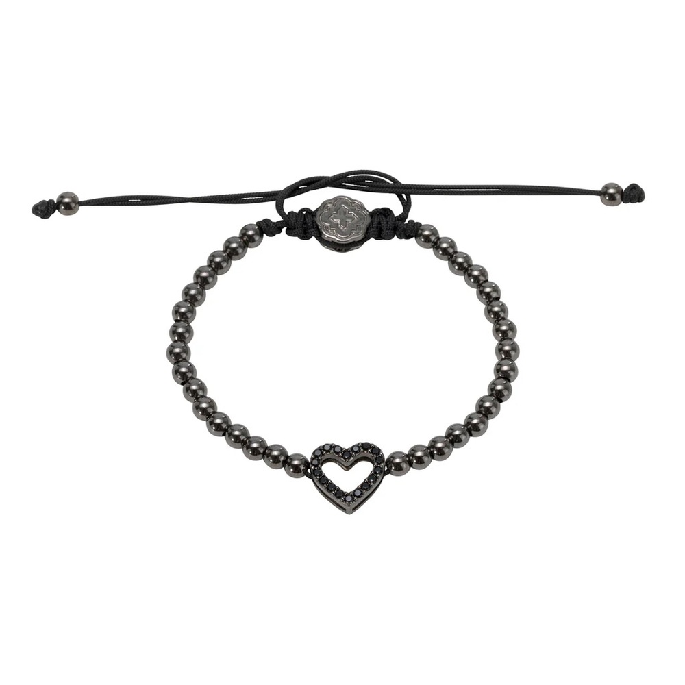 Ruthenium Heart Bracelet